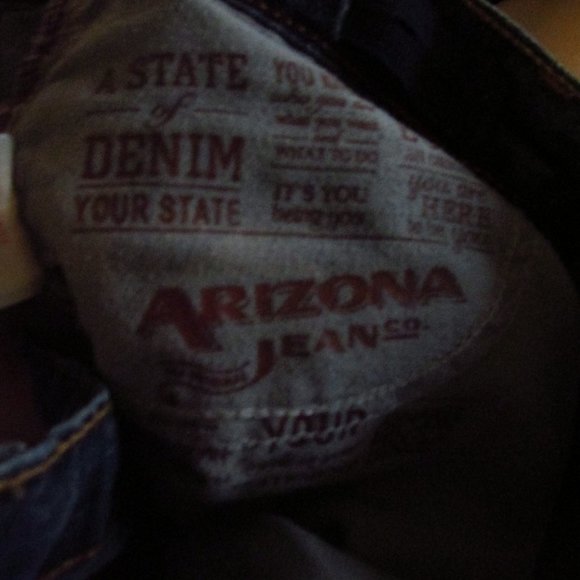 THE ORIGINAL ARIZONA JEAN COMPANY Size 18 Husky Dark Blue Shorts - Picture 7 of 8